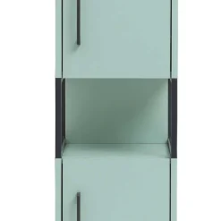 Badschränke in Mint Grün & Anthrazit - Esdrus (dreiteilig)