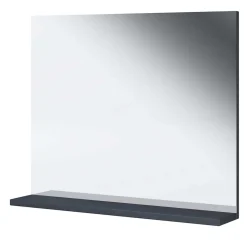 Badspiegel mit Ablage in Anthrazit - Rondja