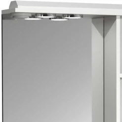 Badspiegel mit Seitenschrank in Weiß - Akira