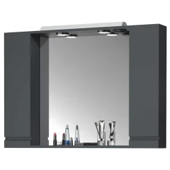 Badspiegel mit Seitenschränken & Ablagen - Idamoro