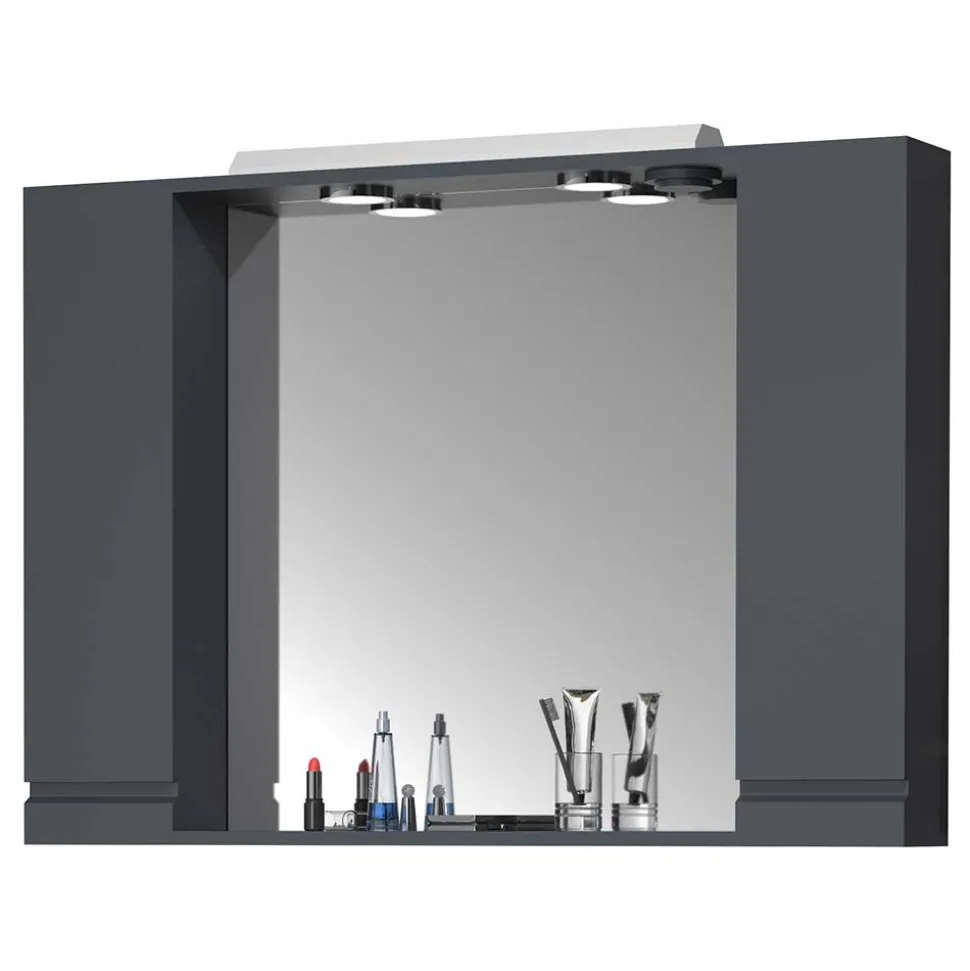 Badspiegel mit Seitenschränken & Ablagen - Idamoro