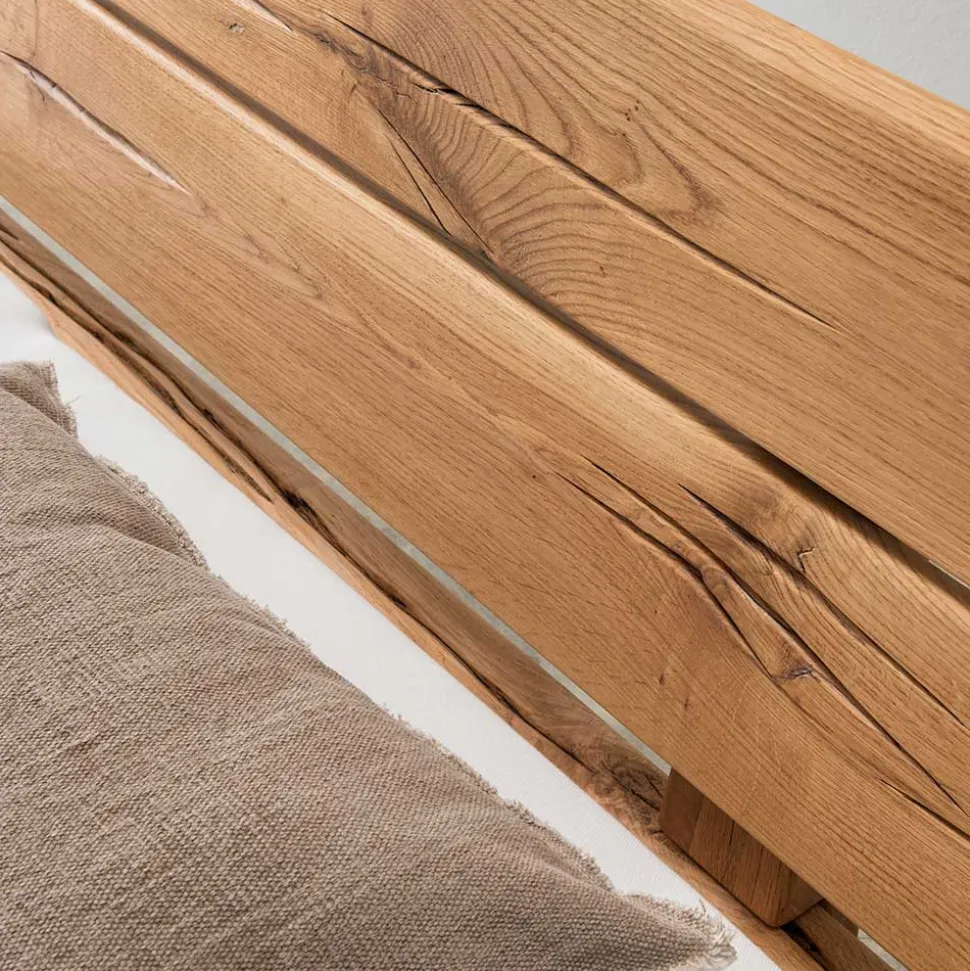 Balkenbett aus Eiche mit Kufen - Felictia