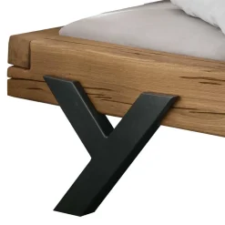 Balkenbett aus Eichenholz ohne Kopfteil - Rovina