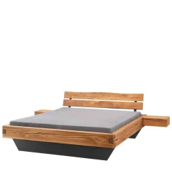 Balkenbett in Schwebeoptik mit Wangengestell - Dominico