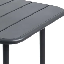 Balkon Tischgruppe in Schwarz Türkis - Ariet (fünfteilig)