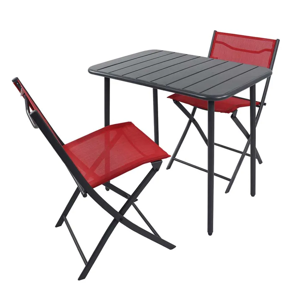 Balkontisch & Klappstühle Set - Maximilian (dreiteilig)