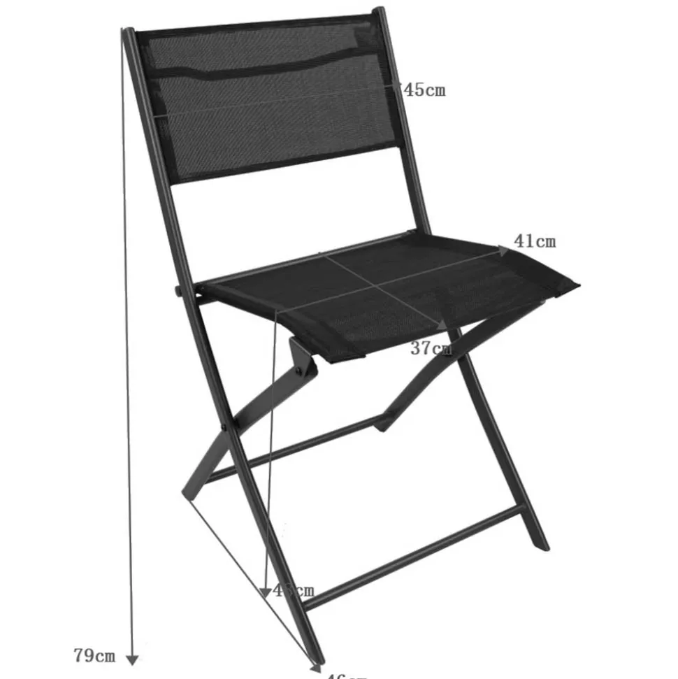 Balkontisch & Klappstühle Set - Maximilian (dreiteilig)