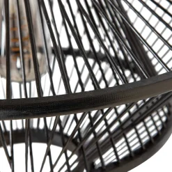 Bambus Pendelleuchten in Schwarz - Josie (2er Set)