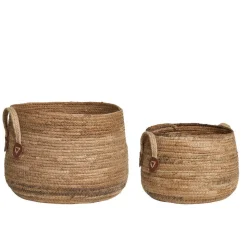 Bananenblatt Körbe in Natur - Tolofoa (zweiteilig)