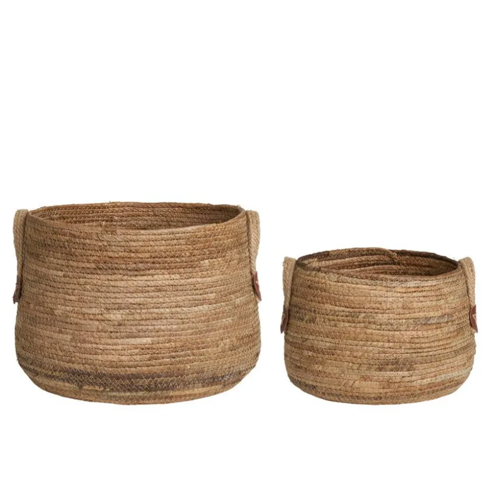 Bananenblatt Körbe in Natur - Tolofoa (zweiteilig)