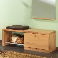 Bank Coestra aus Kernbuche Massivholz