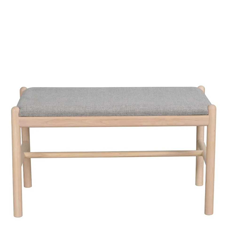 Bank mit einem Sitzplatz in Whitewash Eiche - Ulvinzo