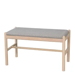 Bank mit einem Sitzplatz in Whitewash Eiche - Ulvinzo