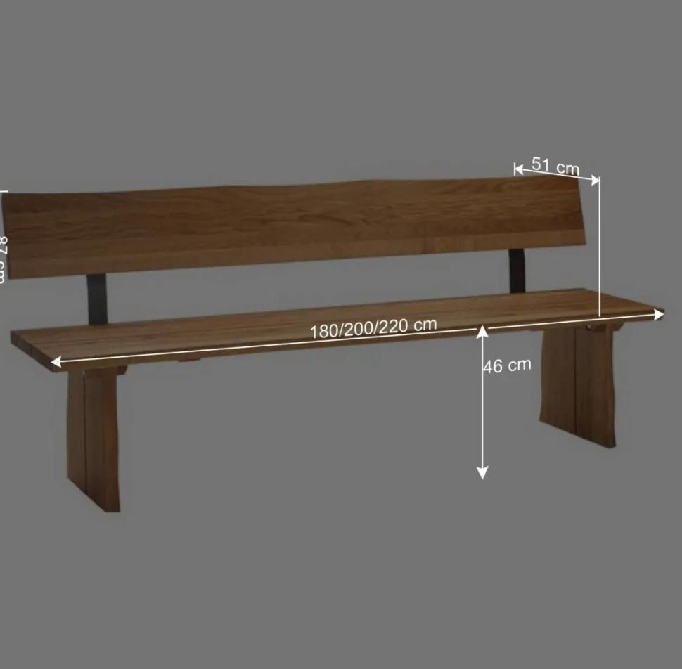 Bank Sympatia mit Baumkante