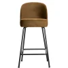 Bar Polsterstuhl in Honigfarben Samt - Labound