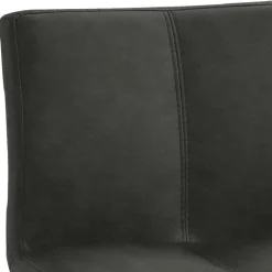 Bar Stuhl in Schwarzgrau Kunstleder - Oxeda