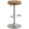 Barhocker in Hellbraun & Chrom - Calypso