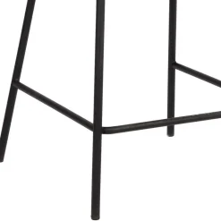 Barhocker mit Armlehnen aus Cord Rost Braun - Benede (2er Set)