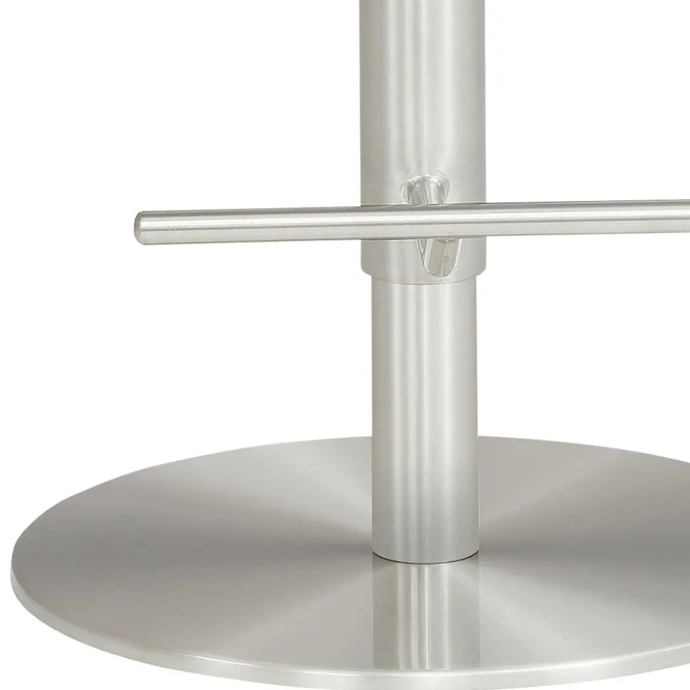 Barhocker mit Lehne & Armlehnen in Anthrazit - Kanella