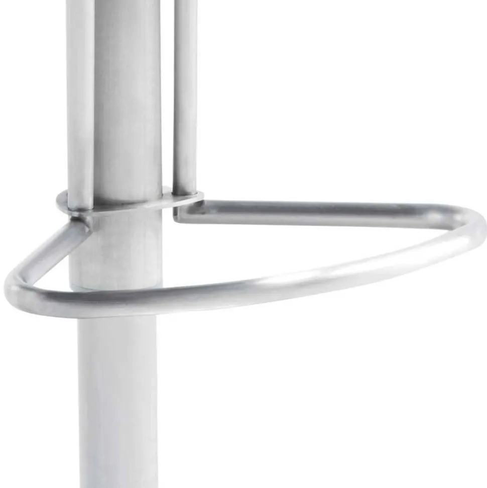 Barhocker mit Lehne in Anthrazit Microfaser - Tyvoria