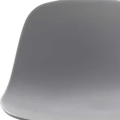 Barhocker mit Lehne in Grau - Marcala (2er Set)