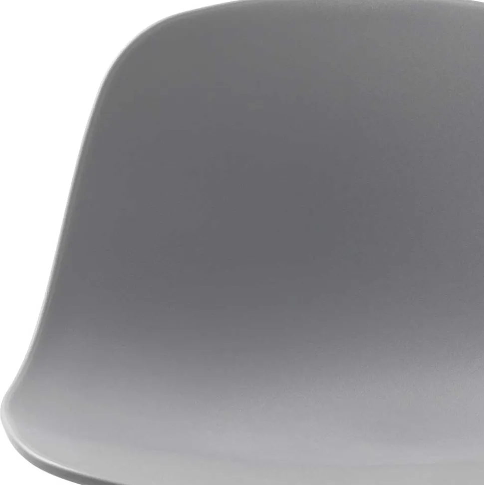 Barhocker mit Lehne in Grau - Marcala (2er Set)