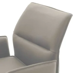 Bar-Lederstühle mit Armlehnen - Damien (2er Set)