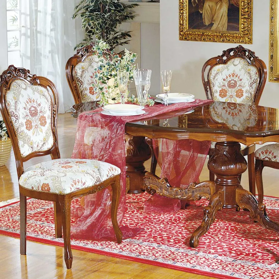 Barock Esszimmer Gruppe Magari mit ovalem Tisch (sechsteilig)