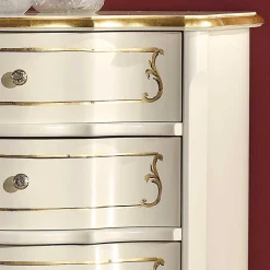 Barock Hochkommode mit fünf Schubladen - Datalera