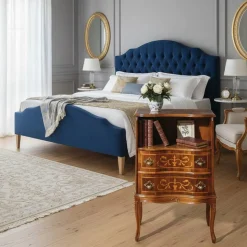 Barock Kommode mit offenem Fach Agosto & 2 Schubladen