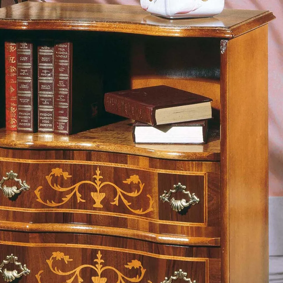 Barock Kommode mit offenem Fach Agosto & 2 Schubladen