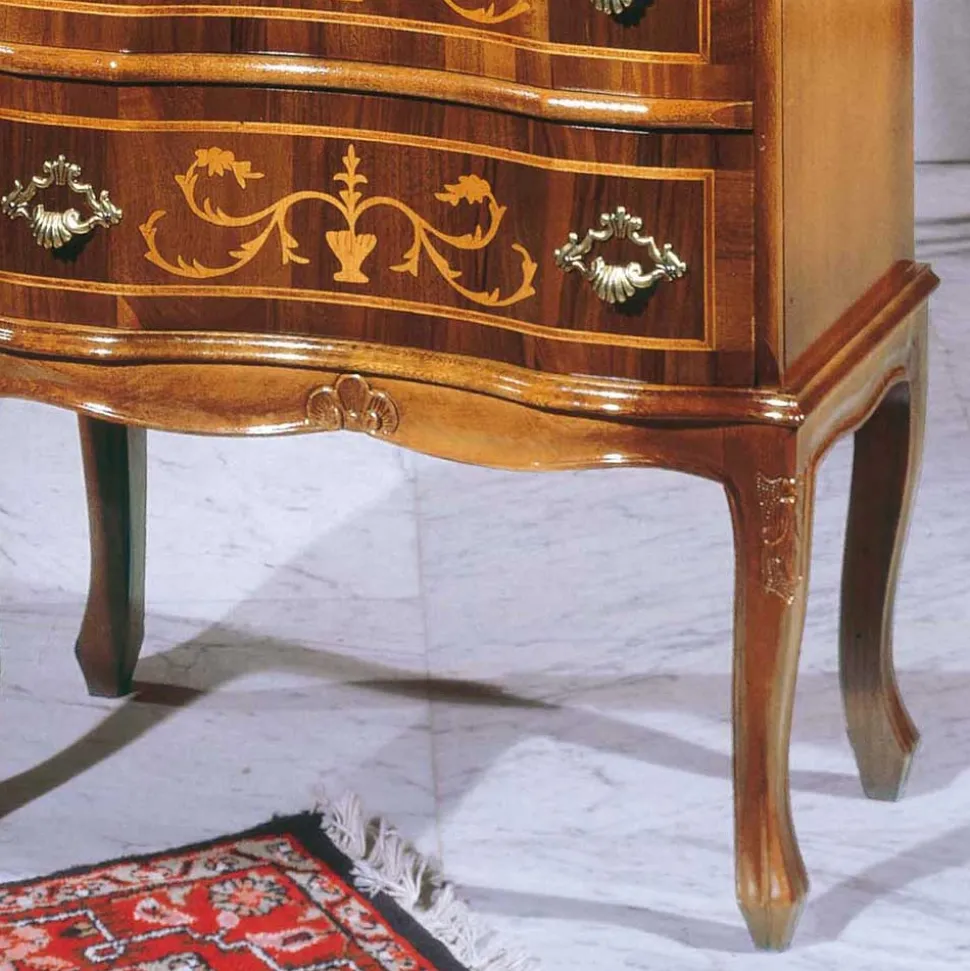 Barock Kommode mit offenem Fach Agosto & 2 Schubladen