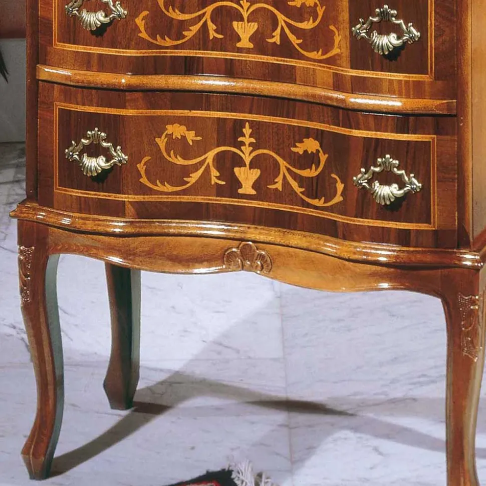 Barock Kommode mit offenem Fach Agosto & 2 Schubladen