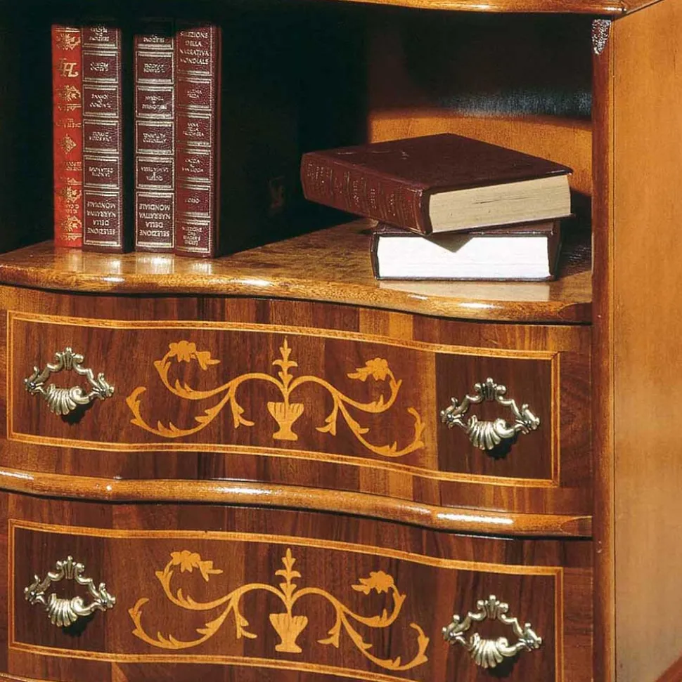 Barock Kommode mit offenem Fach Agosto & 2 Schubladen