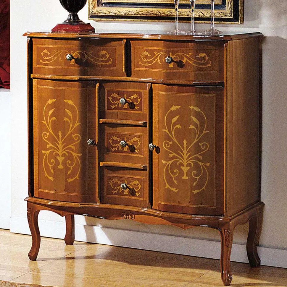 Barocke Kombikommode Agosto mit 5 Schubladen