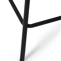 Barstühle in Cremeweiß und Schwarz - Bean (2er Set)