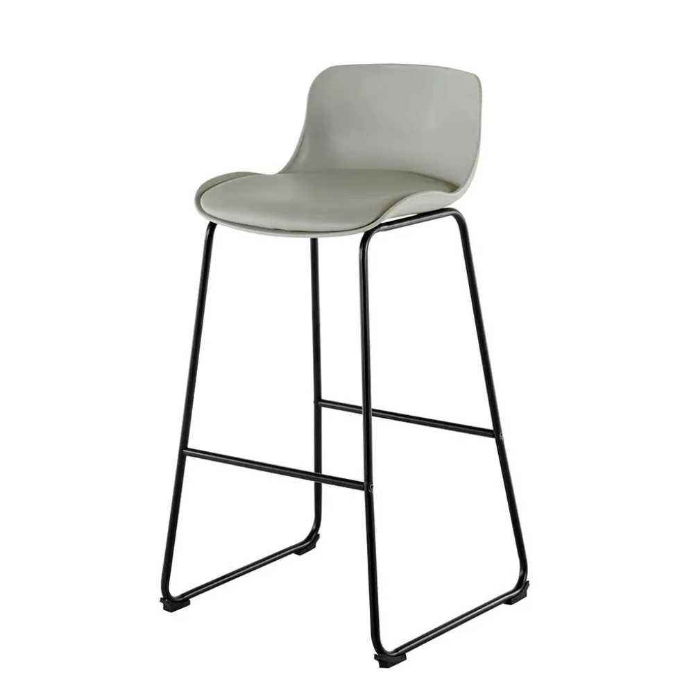 Barstuhl in Grau und Schwarz - Cavanna (2er Set)