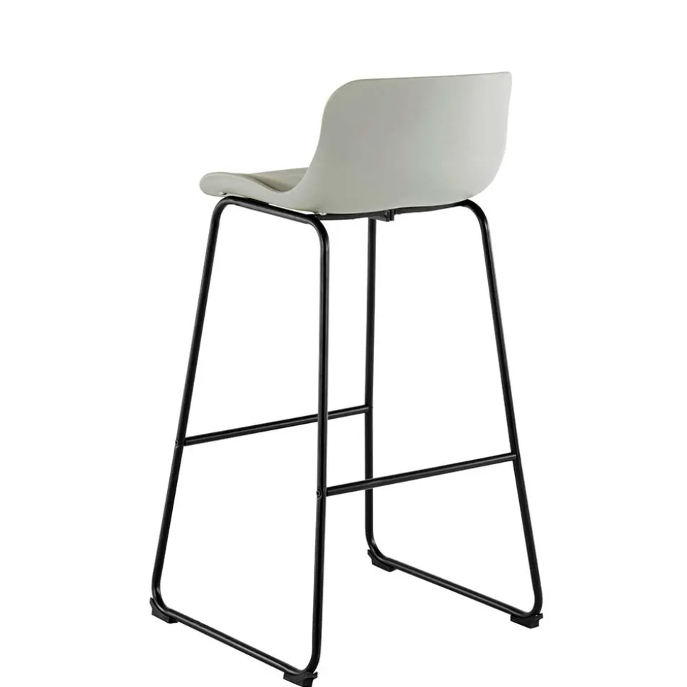 Barstuhl in Grau und Schwarz - Cavanna (2er Set)