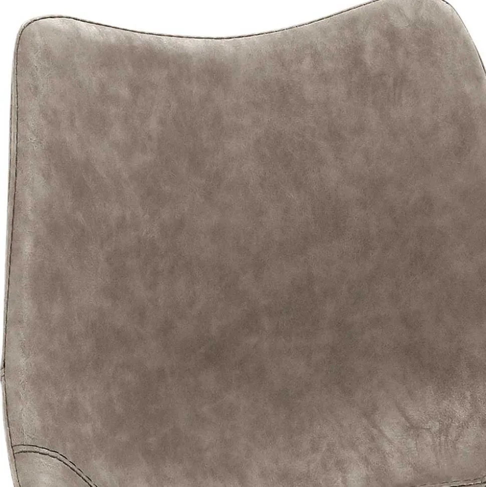 Barstuhl in Lichtgrau Kunstleder - Mayotta