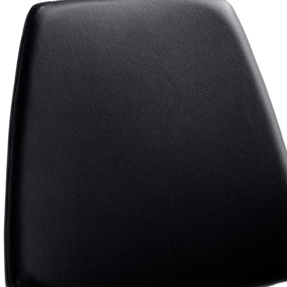 Barstuhl in Schwarz - echtes Leder - Jodolio