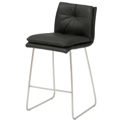 Barstuhl mit 67cm Sitzhöhe in Dunkelgrau - Rock