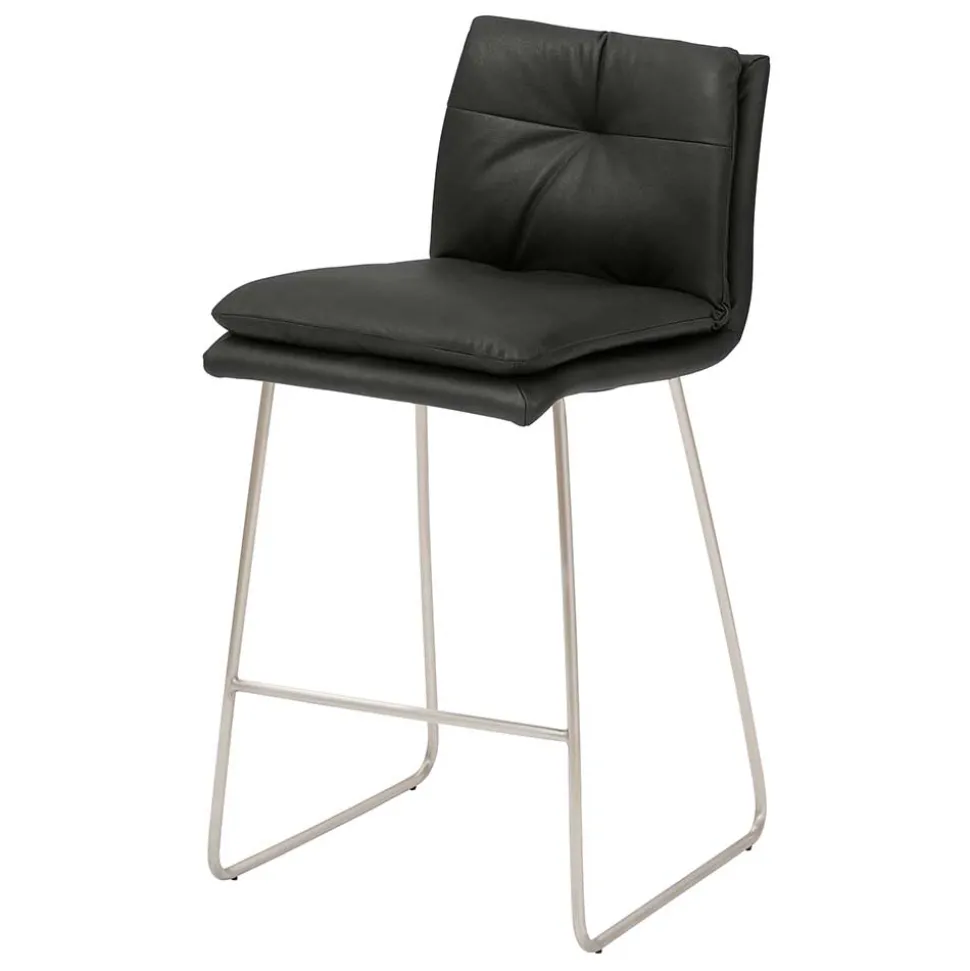 Barstuhl mit Kufengestell Edelstahl modern - Avila