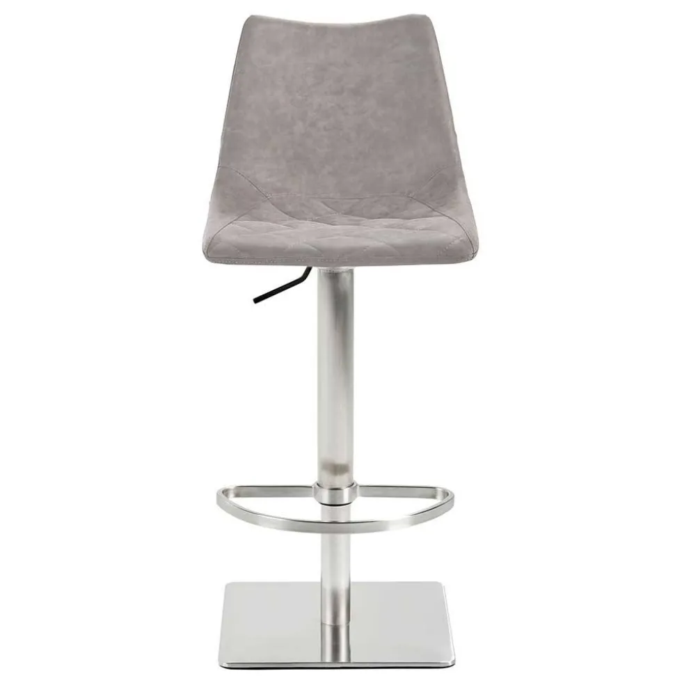 Barstuhl mit Schalensitz in Lichtgrau - Inn