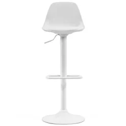 Barstuhl mit Sitzschale & Tellerfuß - Fenturam (2er Set)