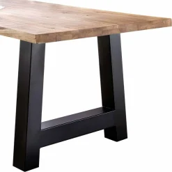 Baumkanten Esstisch Morienta aus Eiche massiv