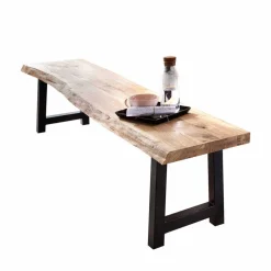 Baumkantenbank Morienta aus Eiche massiv