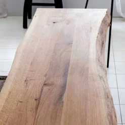 Baumkantenbank Morienta aus Eiche massiv