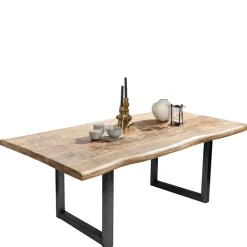 Baumkantentisch aus Mangobaum Massivholz - Danae