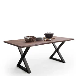 Baumkantentisch mit X Gestell - Geniasan