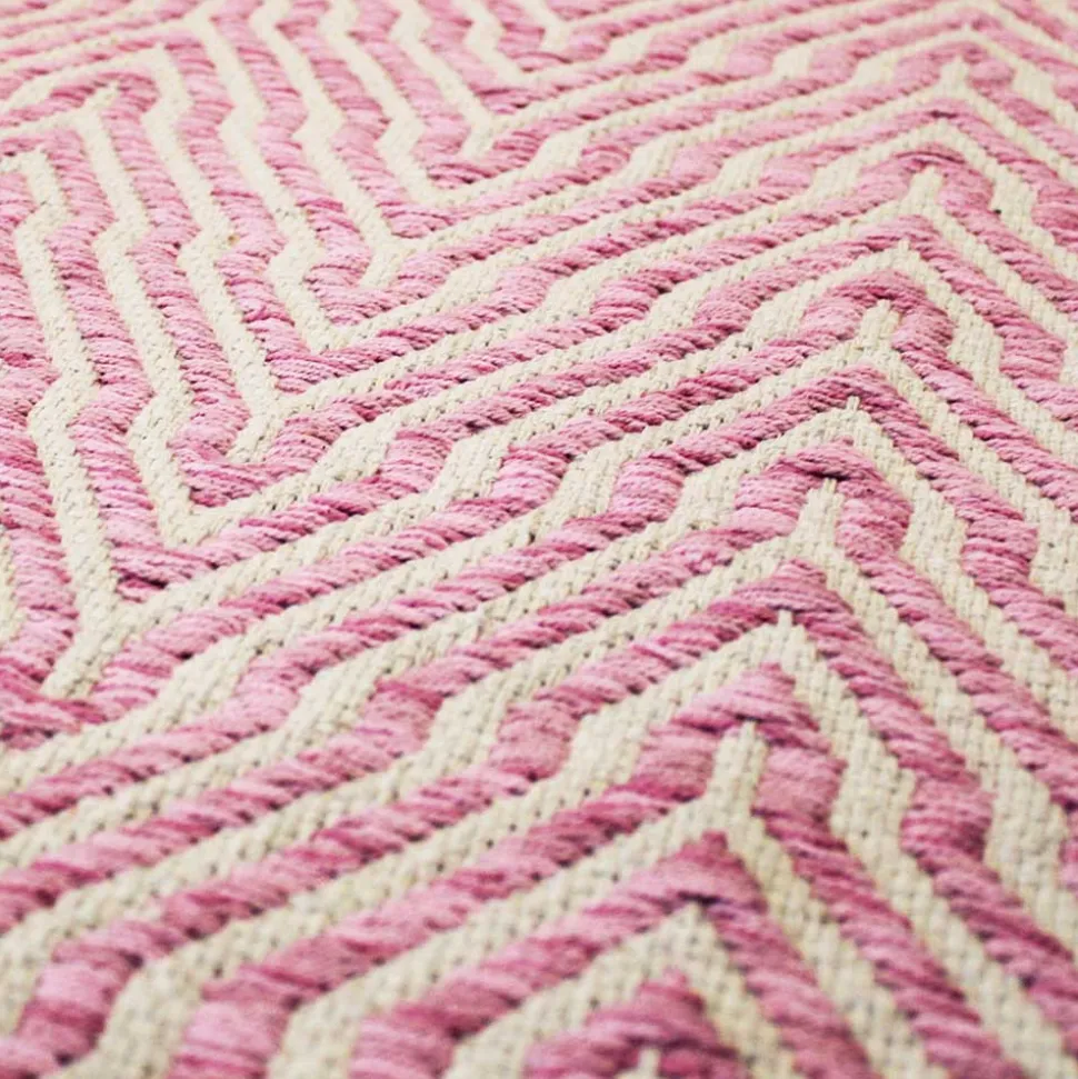Baumwollteppich mit Zickzack-Muster - Garrysa